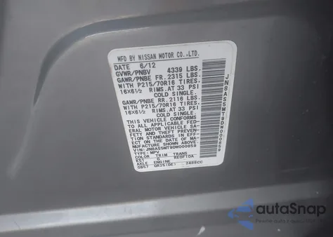 2013 Nissan Rogue S from USA, damaged, VIN JN8AS5MT9DW000859